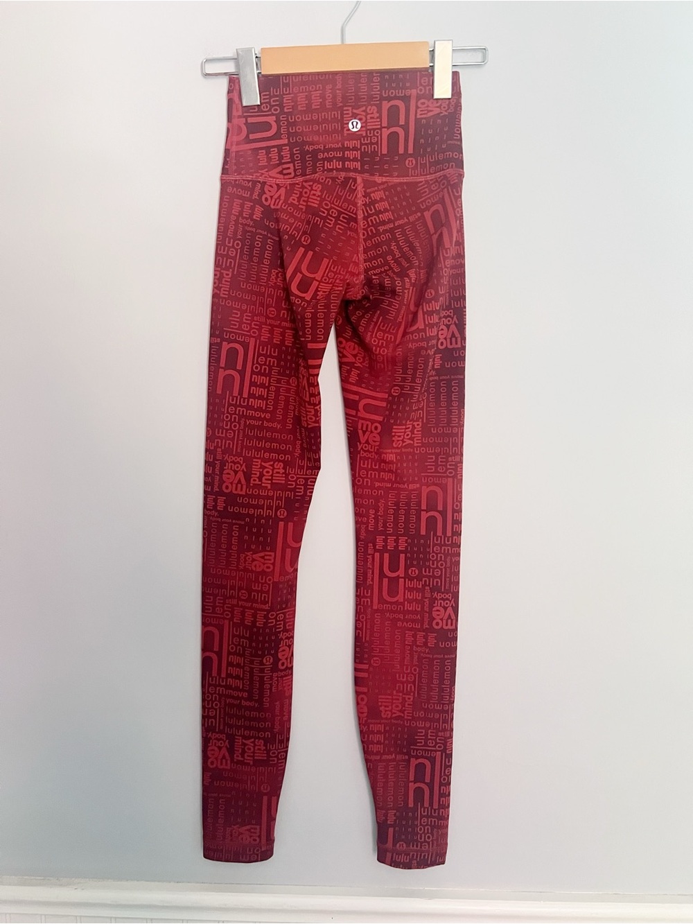 Lululemon Wunder Train High-Rise Tight 25" Ombre Red Multi Size 2 - Picture 3 of 7